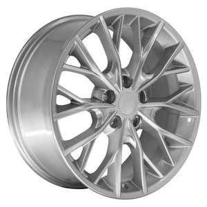 OE Wheels JP30 Gloss Hyper Silver 20x8.5 +50 5x127|N/Amm 71.5mm - Wheelwiz