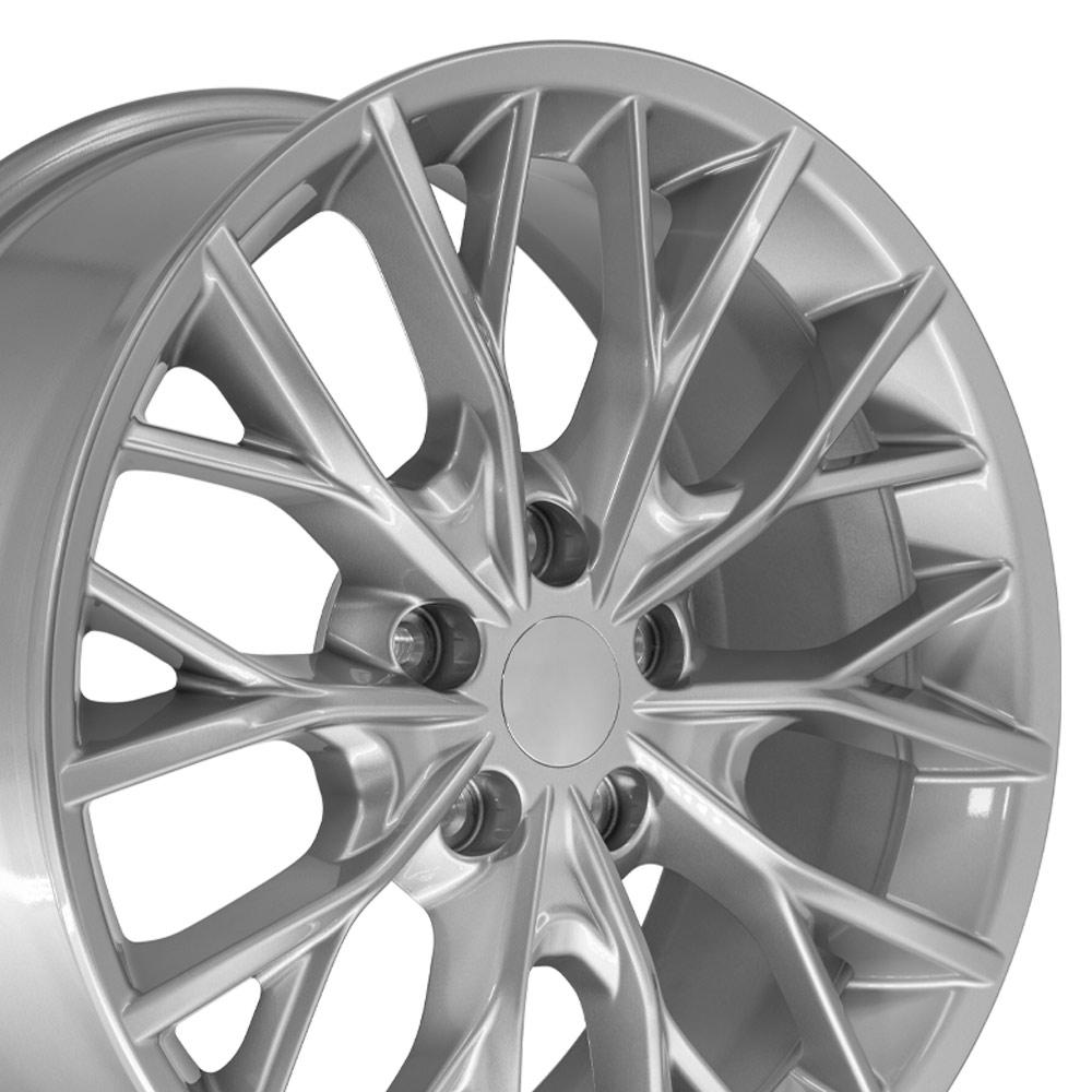 OE Wheels JP30 Gloss Hyper Silver 20x8.5 +50 5x127|N/Amm 71.5mm - Wheelwiz