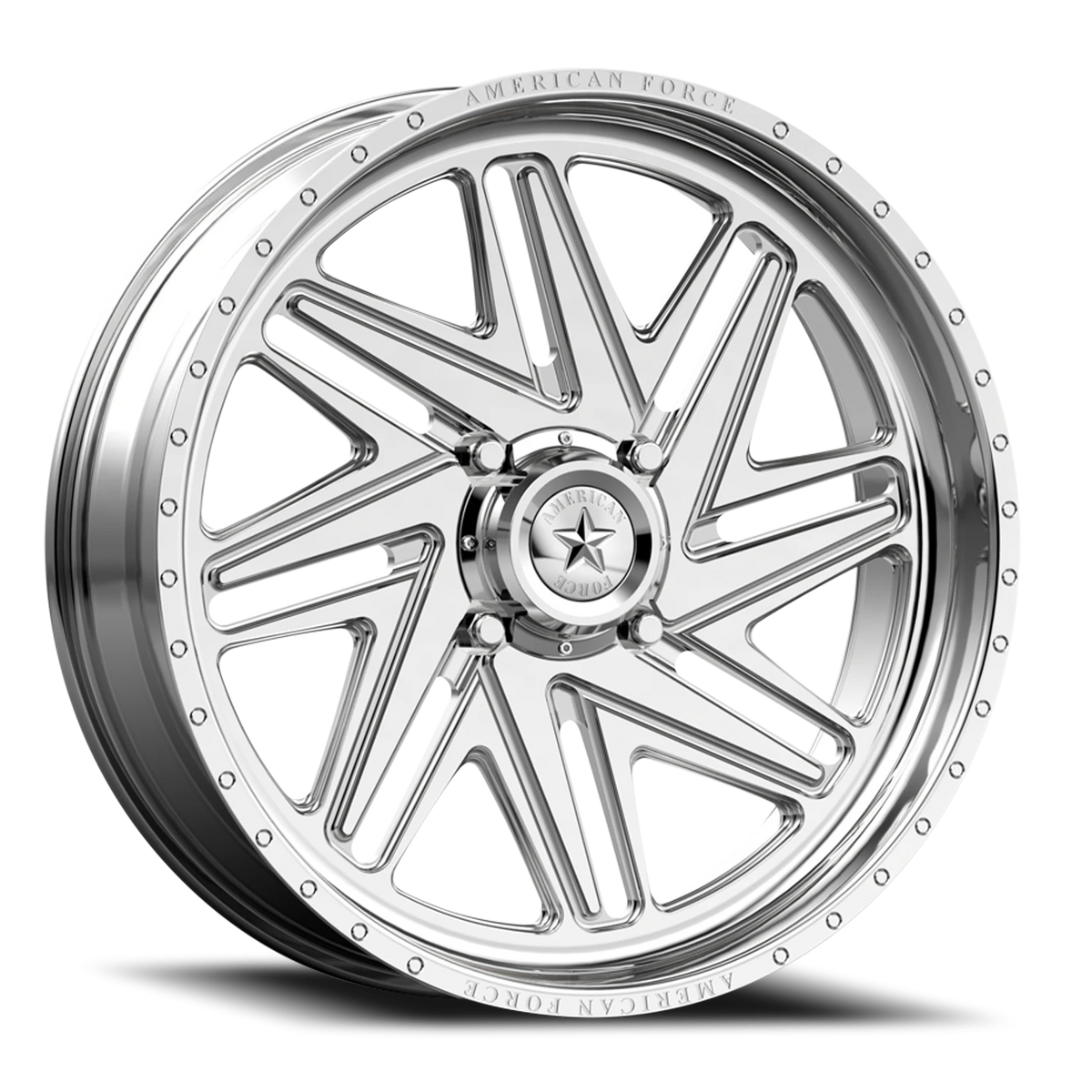 American Force K08 Carver UTV Polished 24x7 0 4x156mm 115mm - Wheelwiz