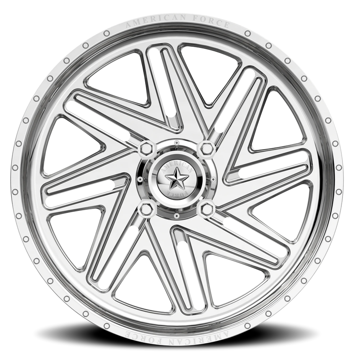 American Force K08 Carver UTV Polished 22x7 0 4x156mm 115mm - Wheelwiz
