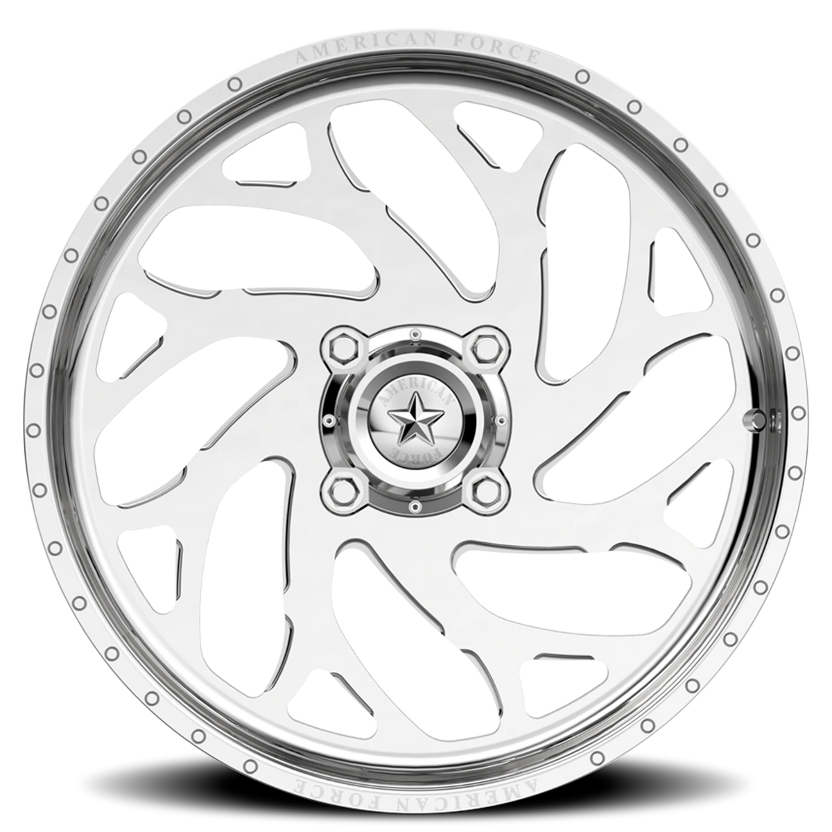 American Force K09 UFO UTV Polished 22x7 0 4x137mm 172mm - Wheelwiz