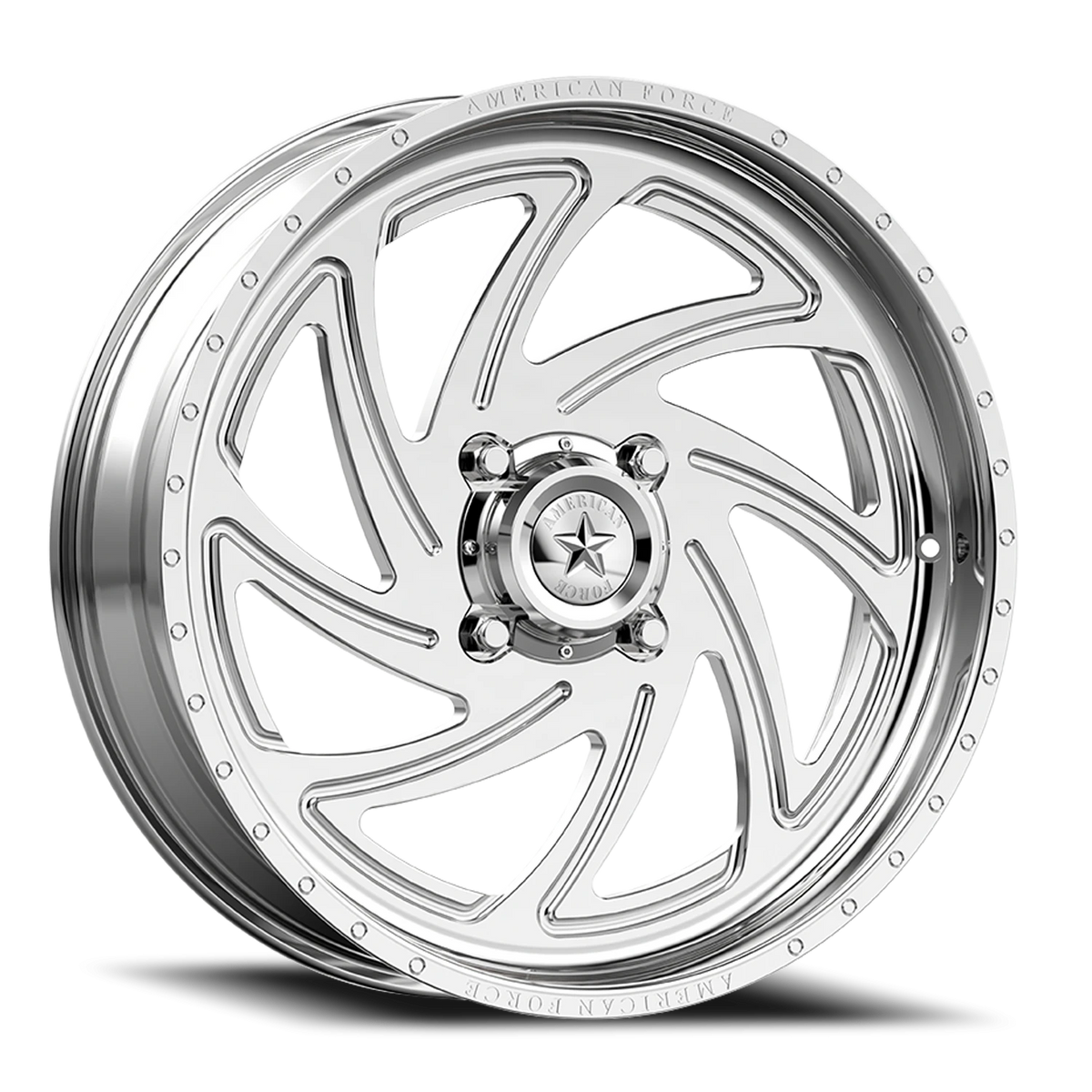 American Force K11 Seven UTV Polished 22x7 0 4x156mm 115mm - Wheelwiz