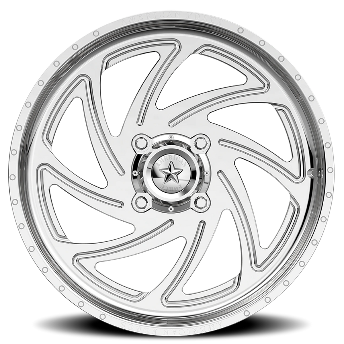American Force K11 Seven UTV Polished 22x7 0 4x156mm 115mm - Wheelwiz