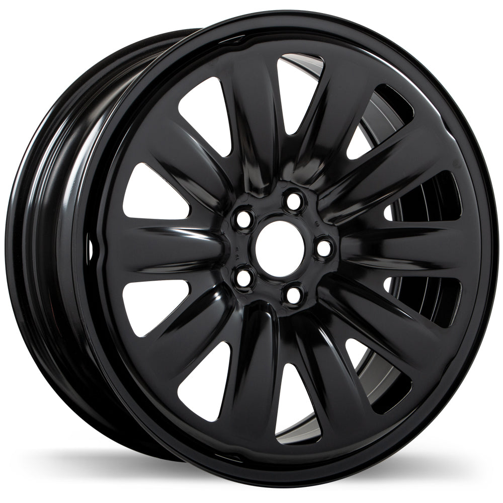 Steel Styled / Stylée Black 17x7 +55 5x100mm 56.1mm - Wheelwiz