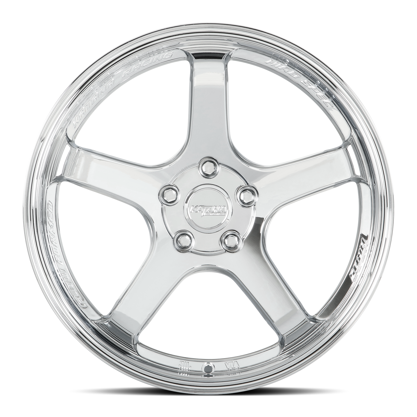 Katana HR05 Chrome 18x9.5 +38 5x114.3mm 73.1mm - Wheelwiz