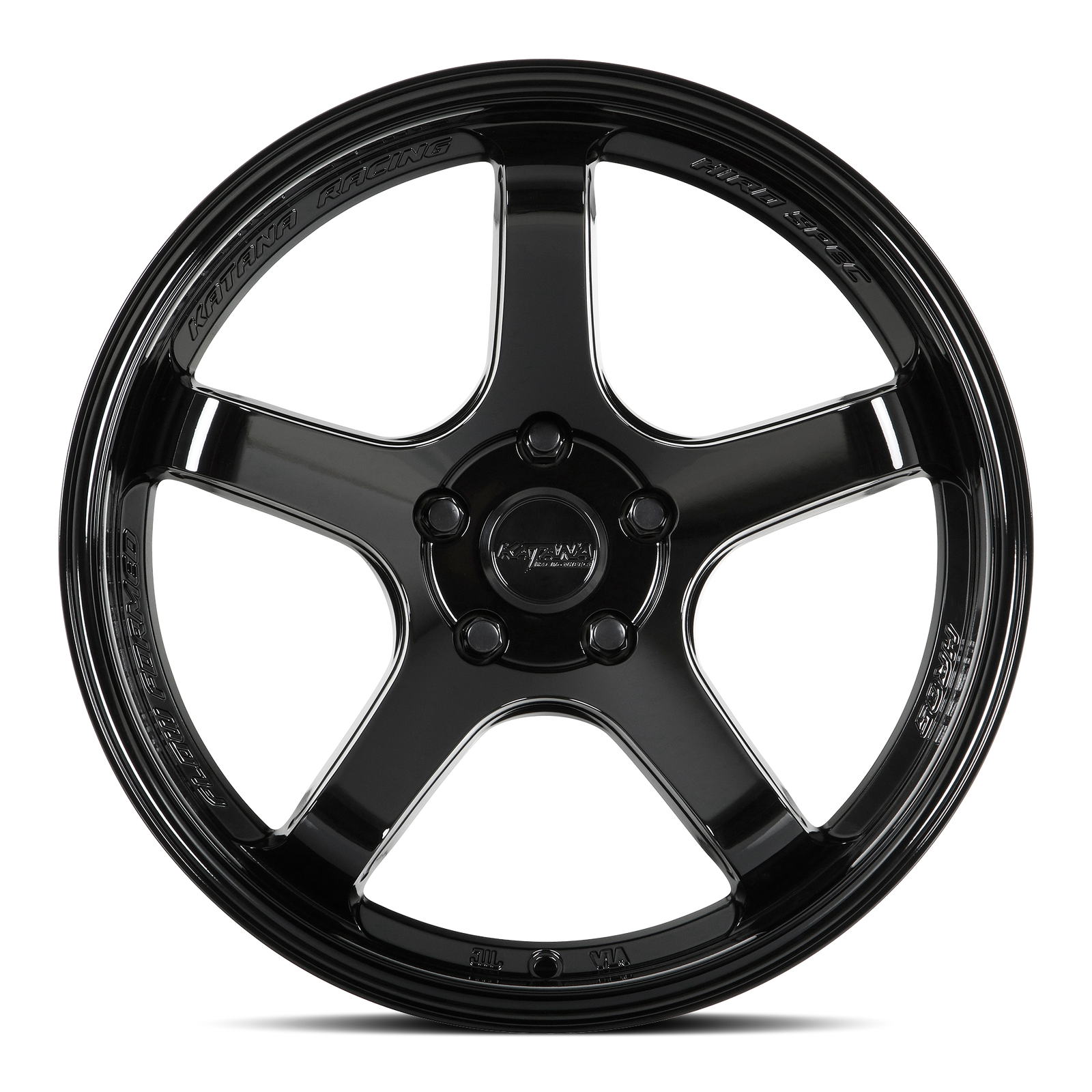 Katana HR05 Gloss Black 18x9.5 +22 5x100mm 73.1mm - Wheelwiz
