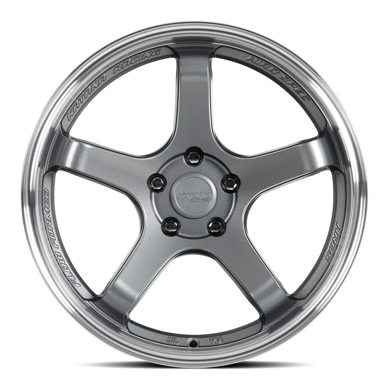 Katana HR05 Gloss Gunmetal Machined Lip 18x10.5 +22 5x112mm 73.1mm - Wheelwiz