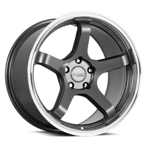 Katana HR05 Gloss Gunmetal Machined Lip 18x9.5 +38 5x112mm 73.1mm