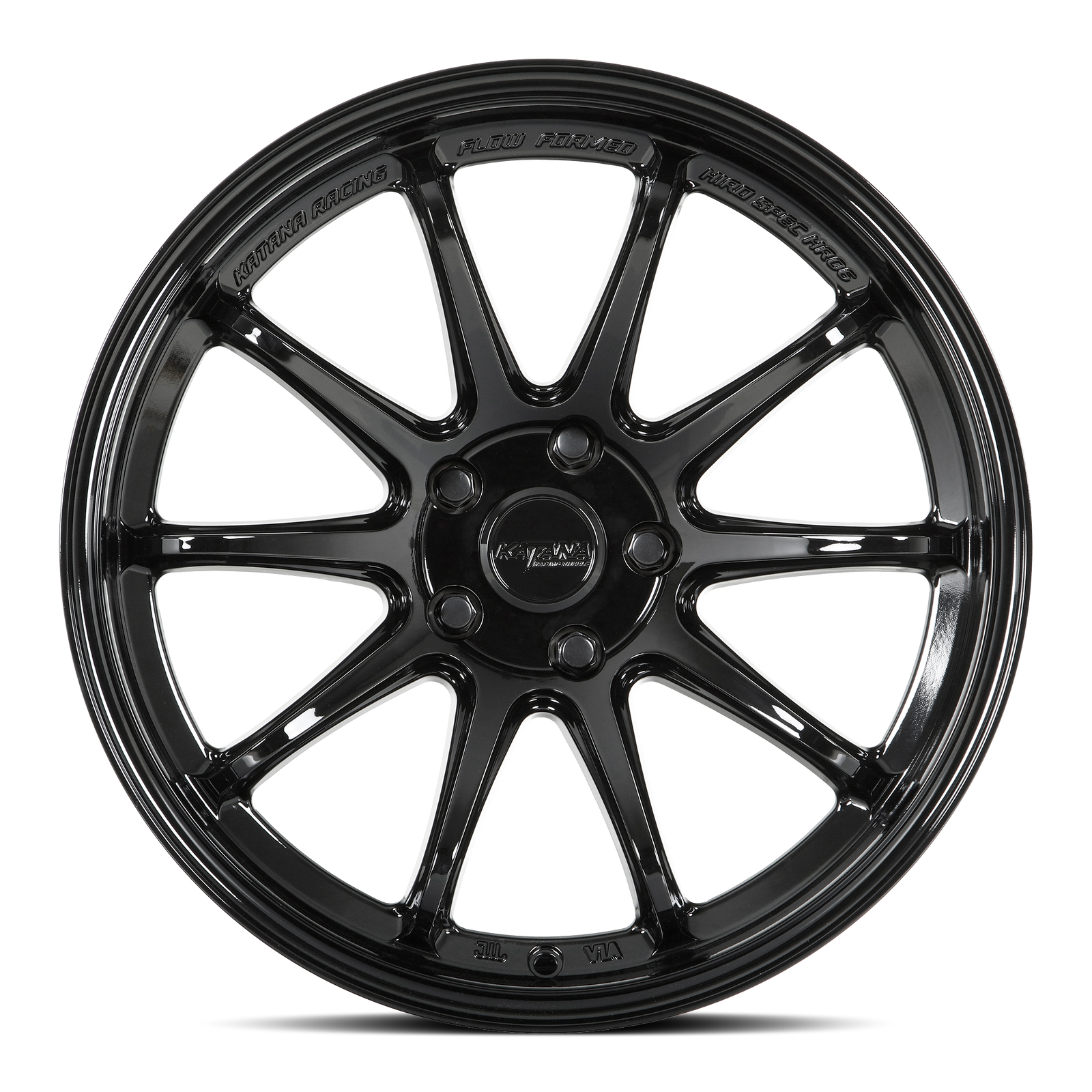 Katana HR06 Gloss Black 18x8.5 +35 5x114.3mm 73.1mm