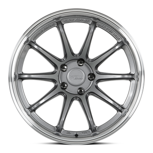 Katana HR06 Gloss Gunmetal Machined Lip 18x9.5 +22 5x100mm 73.1mm