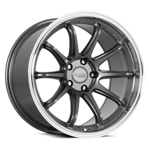 Katana HR06 Gloss Gunmetal Machined Lip 18x9.5 +22 5x112mm 73.1mm