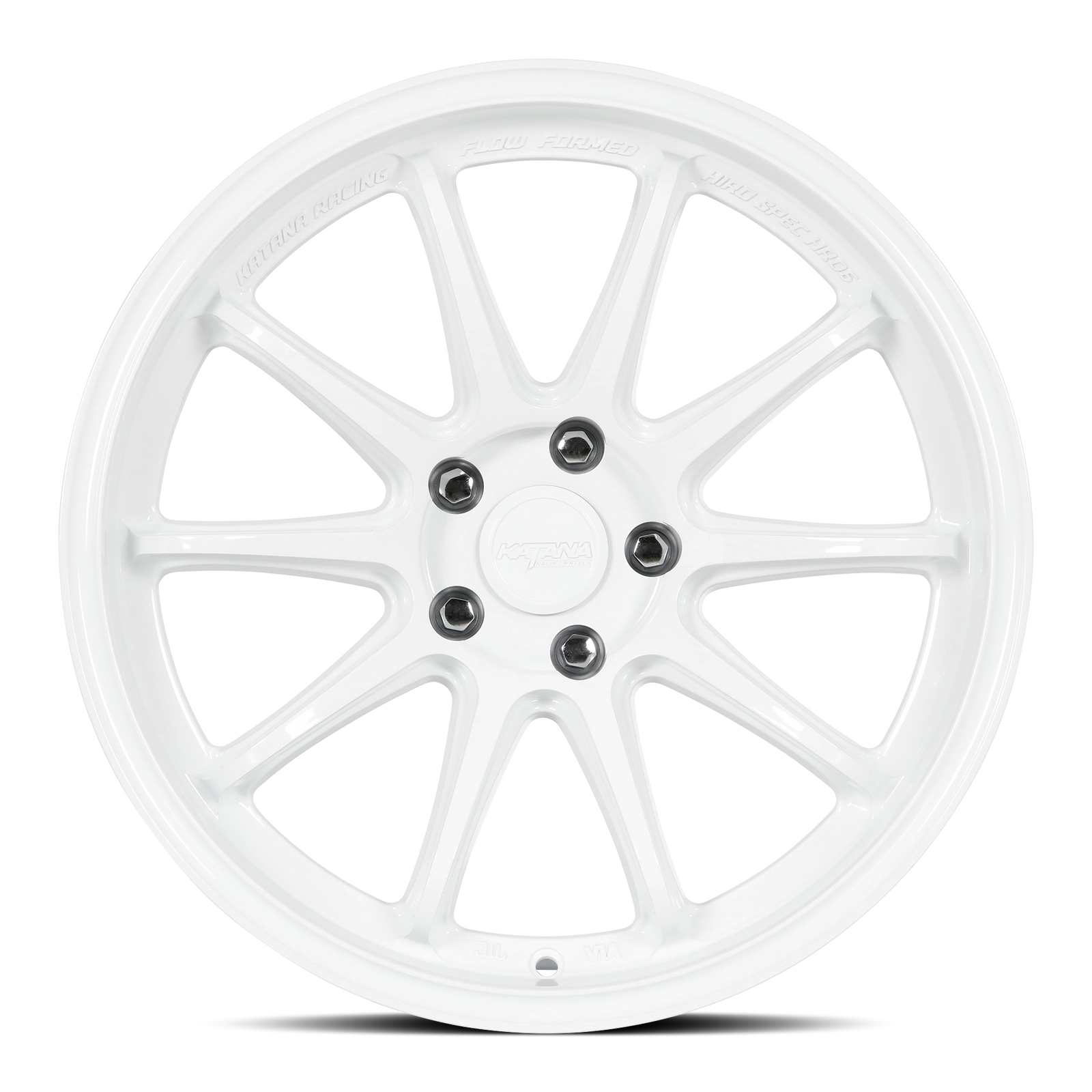 Katana HR06 Gloss White 18x9.5 +38 5x114.3mm 73.1mm