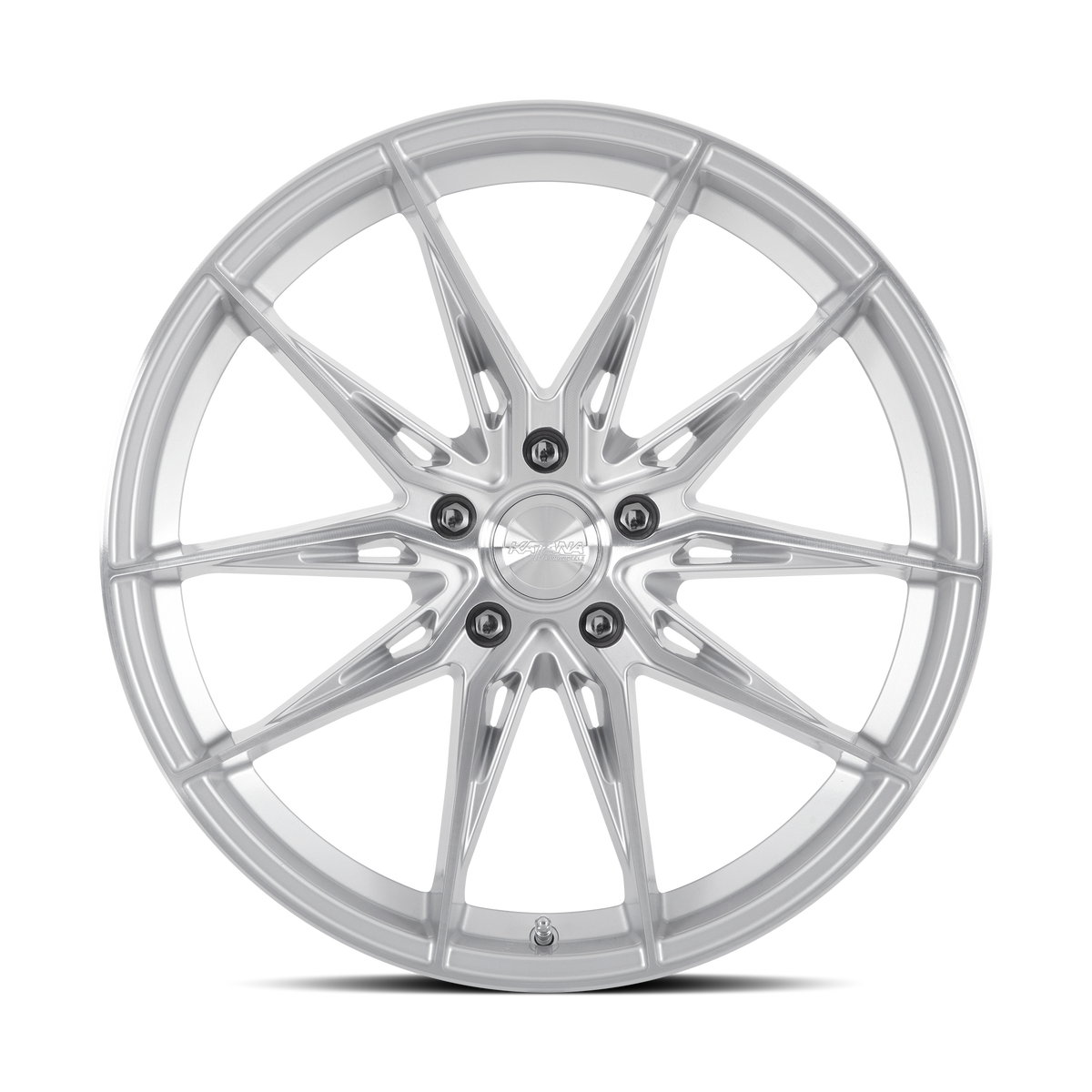 Katana KR10 Gloss Silver Machined Face 20x8.5 +40 5x112mm 73.1mm