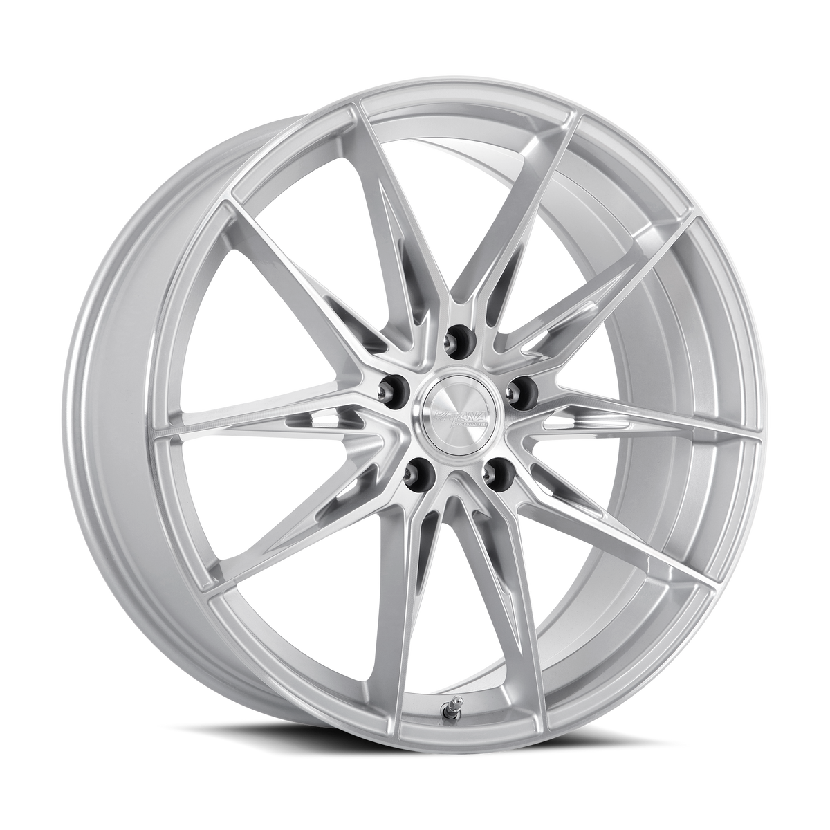 Katana KR10 Gloss Silver Machined Face 18x8 +40 5x100mm 73.1mm
