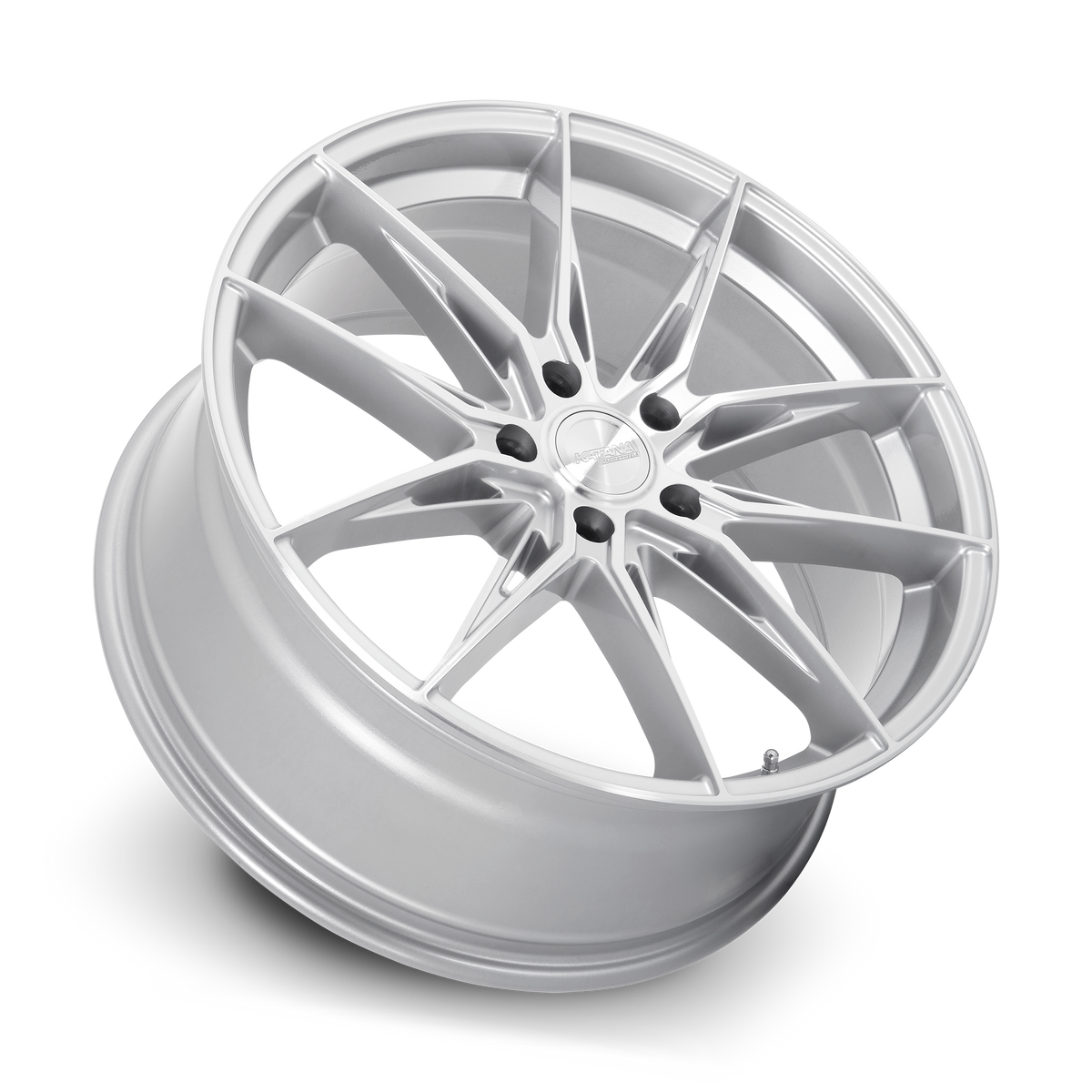 Katana KR10 Gloss Silver Machined Face 18x8 +40 5x114.3mm 73.1mm