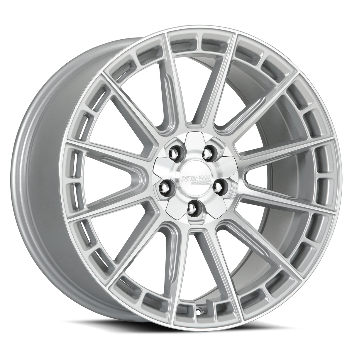 Katana KR11 Gloss Silver Machined Face 20x8.5 +40 5x110|5x114.3mm 73.1mm