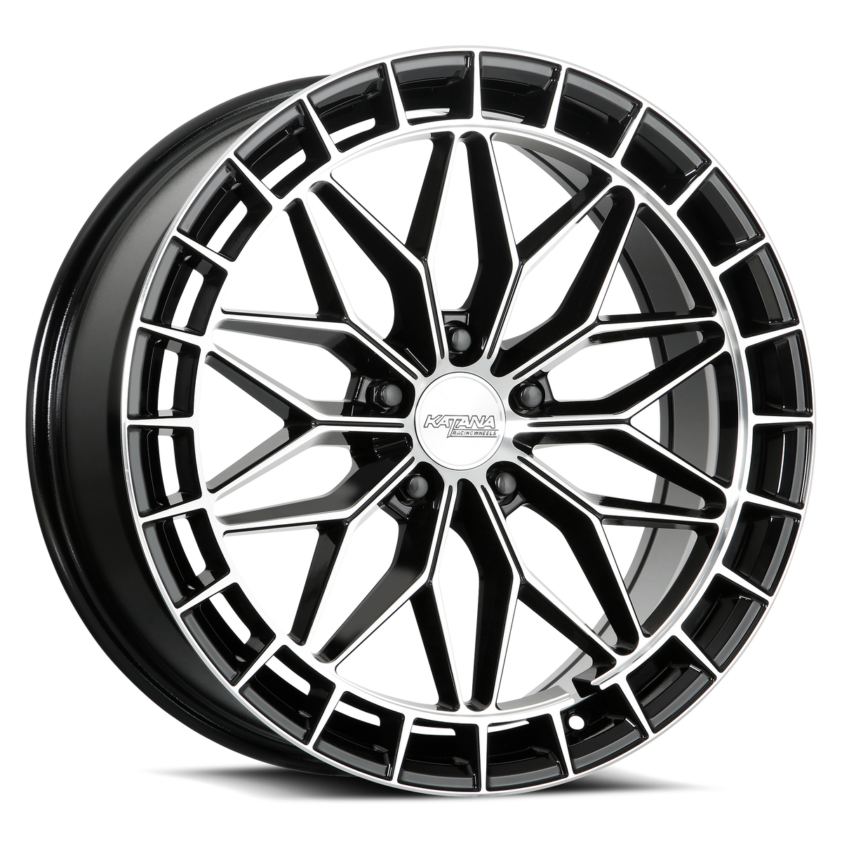 Katana KR12 Gloss Black Machined Face 20x8.5 +40 5x120mm 73.1mm