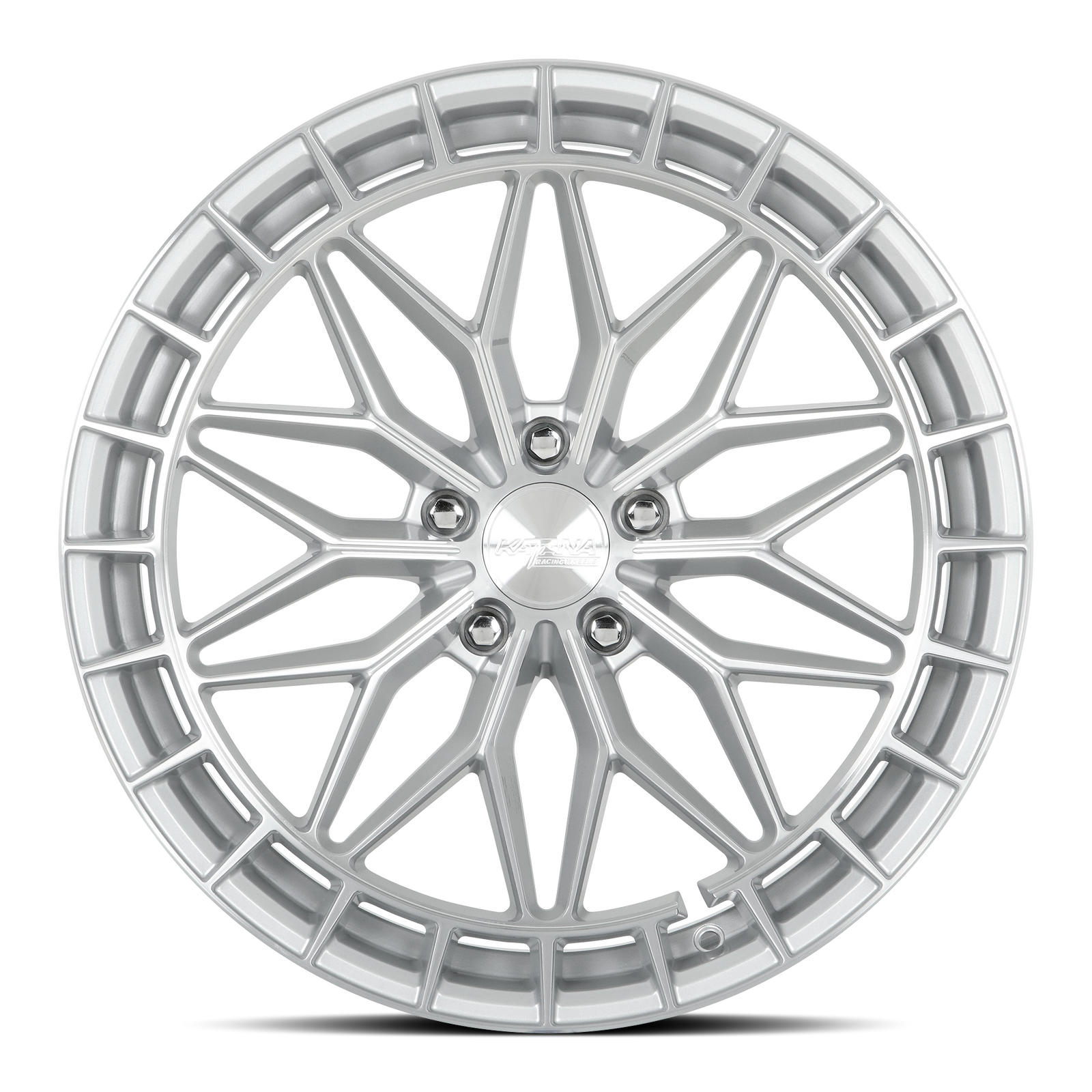 Katana KR12 Gloss Silver Machined Face 18x8 +40 5x110mm 73.1mm - Wheelwiz