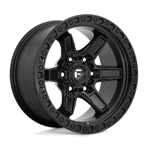 Fuel Offroad D697 KICKER Matte Black 17x9 -12 6x139.7mm 106.1mm - Wheelwiz