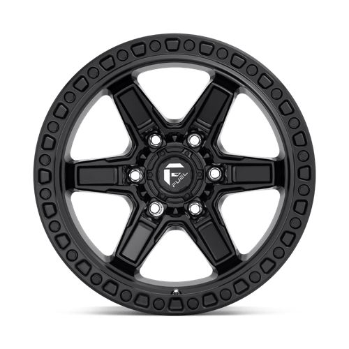 Fuel Offroad D697 KICKER Matte Black 17x9 +1 6x114.3mm 66.3mm - Wheelwiz