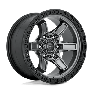 Fuel Offroad D698 KICKER Matte Gunmetal Black Bead Ring 20x9 +1 5x139.7mm 78.1mm - Wheelwiz