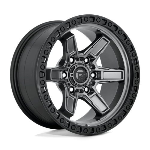 Fuel Offroad D698 KICKER Matte Gun Metal Black Bead Ring 20x9 +01 5x127mm 71.5mm - WheelWiz