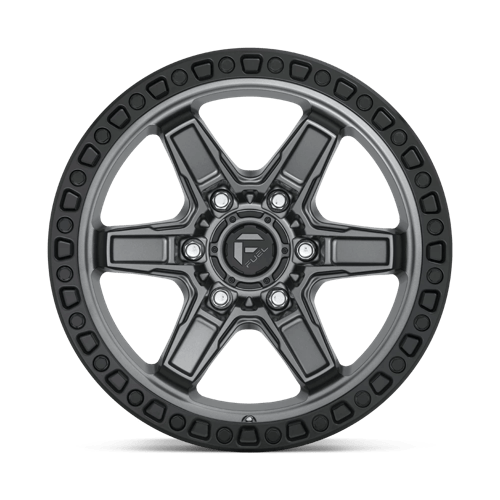 Fuel Offroad D698 KICKER Matte Gun Metal Black Bead Ring 18x9 -12 5x127mm 71.5mm - WheelWiz