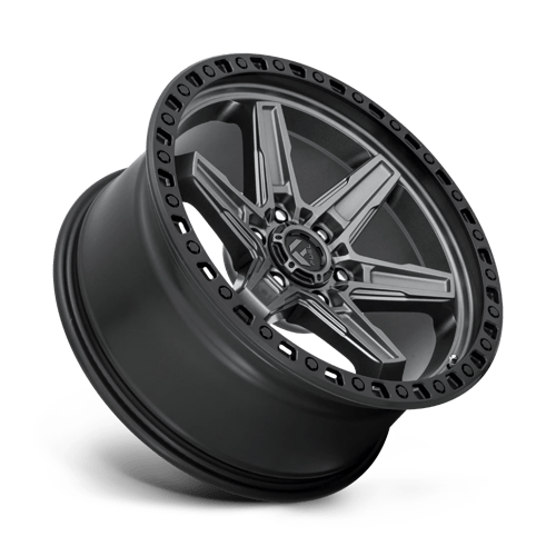 Fuel Offroad D698 KICKER Matte Gun Metal Black Bead Ring 20x9 +1 6x135mm 87.1mm - WheelWiz