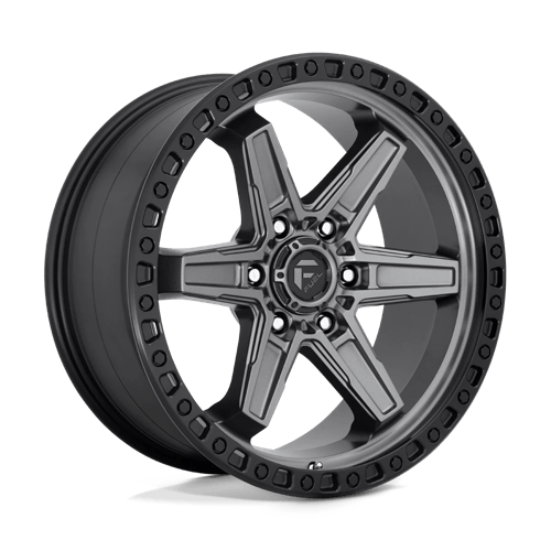 Fuel Offroad D698 KICKER Matte Gunmetal Black Bead Ring 20x9 +20 6x114.3mm 66.1mm - Wheelwiz