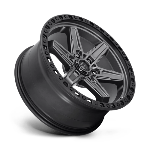 Fuel Offroad D698 KICKER Matte Gunmetal Black Bead Ring 20x9 +20 6x114.3mm 66.1mm - Wheelwiz