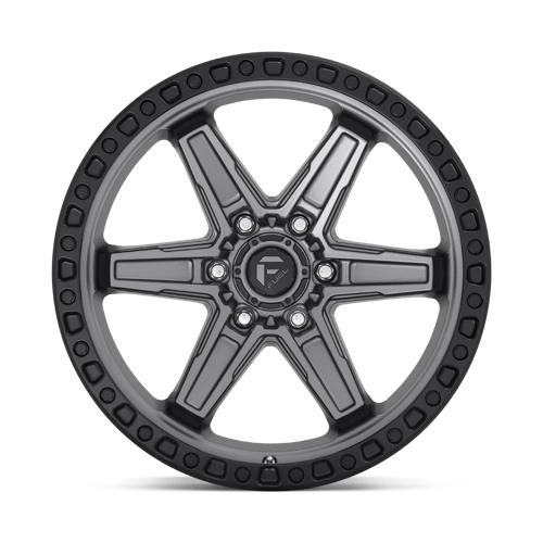 Fuel Offroad D698 KICKER Matte Gunmetal Black Bead Ring 20x9 +20 6x114.3mm 66.1mm - Wheelwiz