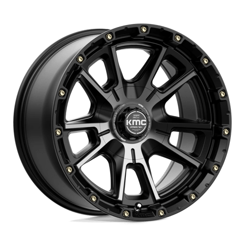 KMC KM100 SYNC Satin Black W/ Gray Tint 17x9 0 5x127|5x139.7mm 78.1mm - Wheelwiz