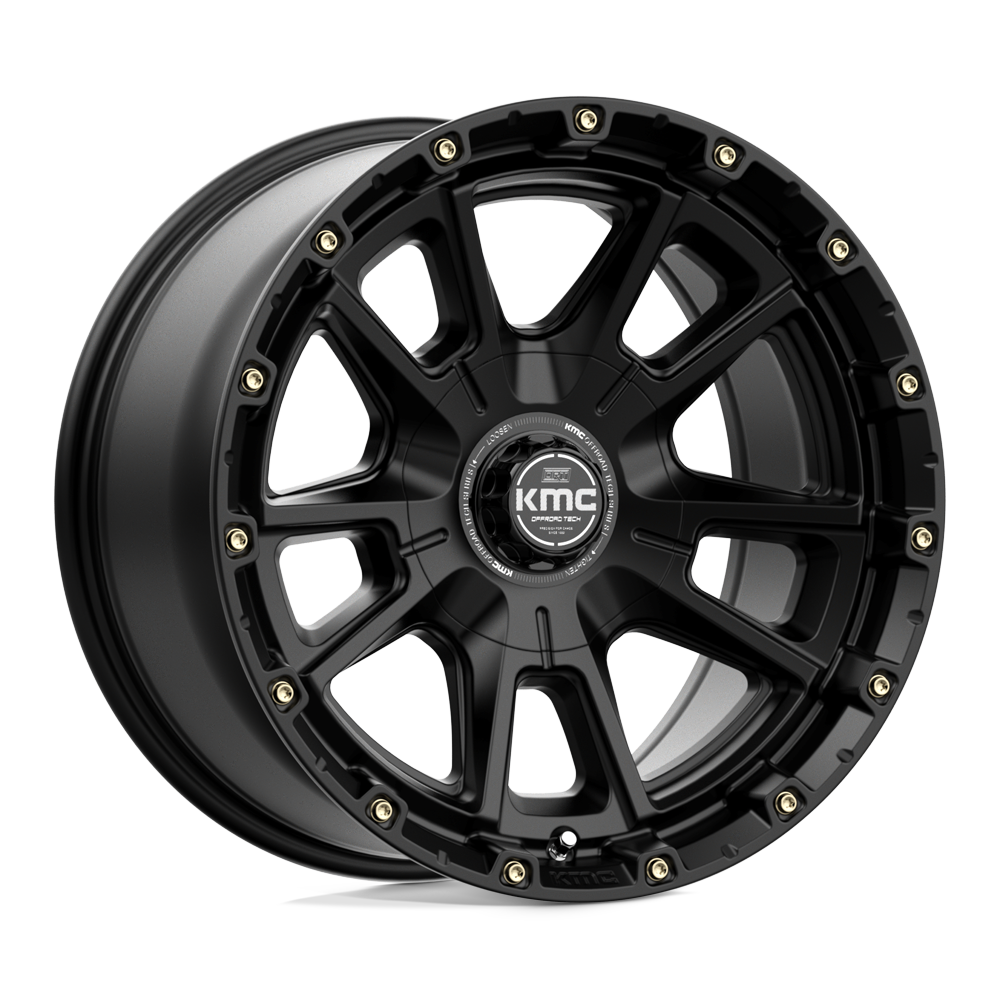 KMC KM100 SYNC Satin Black 17x9 -12 5x127|5x139.7mm 78.1mm - WheelWiz