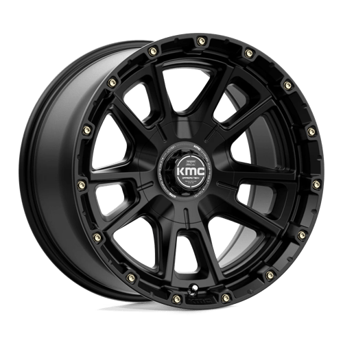 KMC KM100 SYNC Satin Black 17x9 -12 5x127|5x139.7mm 78.1mm - WheelWiz