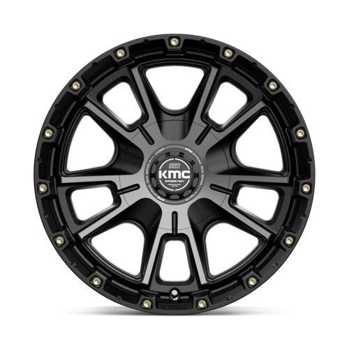 KMC KM100 SYNC Satin Black W/ Gray Tint 17x9 +18 6x114.3|6x139.7mm 78.1mm - Wheelwiz