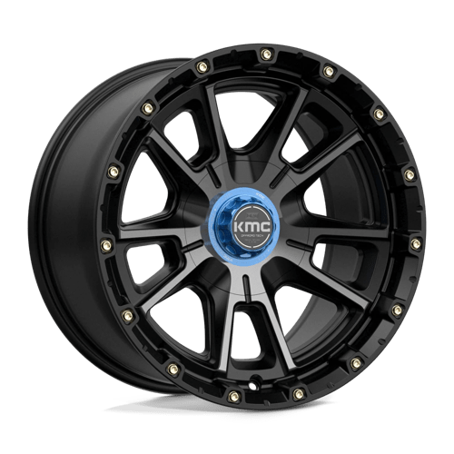KMC KM100 SYNC Satin Black W/ Gray Tint 17x9 0 5x127|5x139.7mm 78.1mm - Wheelwiz