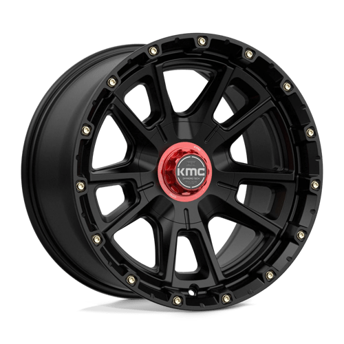 KMC KM100 SYNC Satin Black 17x9 -12 6x135|6x139.7mm 106.1mm - Wheelwiz