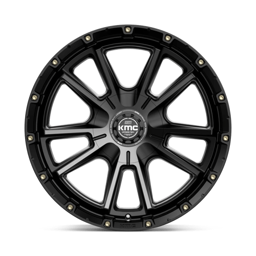 KMC KM100 SYNC Satin Black W/ Gray Tint 20x9 0 6x135|6x139.7mm 106.1mm - Wheelwiz