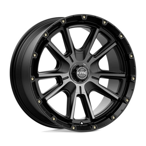 KMC KM100 SYNC Satin Black W/ Gray Tint 20x9 +18 6x135|6x139.7mm 106.1mm - Wheelwiz
