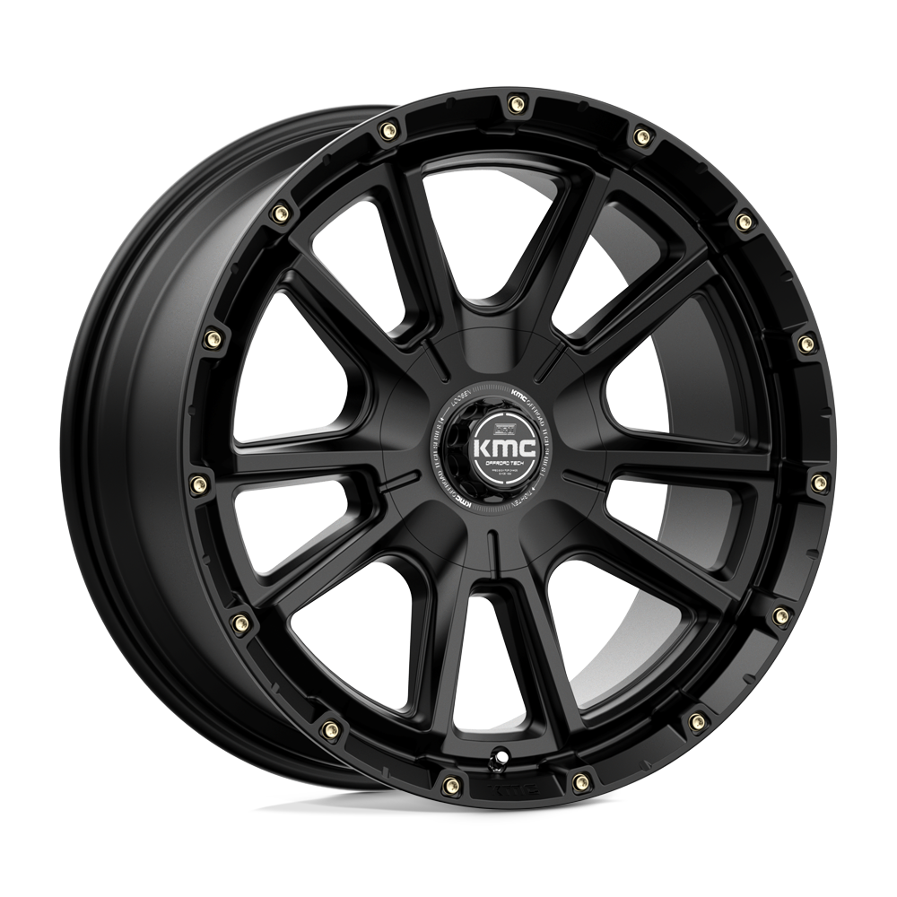 KMC KM100 SYNC Satin Black 20x9 +18 6x120|6x139.7mm 78.1mm - WheelWiz