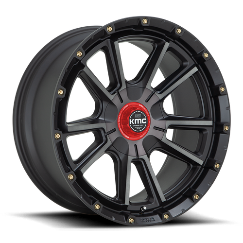 KMC KM100 SYNC Satin Black W/ Gray Tint 17x9 -12 6x135|6x139.7mm 106.1mm