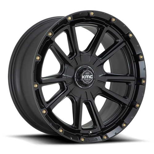 KMC KM100 SYNC Satin Black 17x9 -12 6x135|6x139.7mm 106.1mm