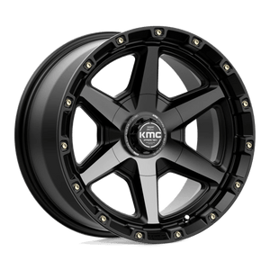 KMC KM101 TEMPO Satin Black W/ Gray Tint 17x9 0 6x135|6x139.7mm 106.1mm - Wheelwiz