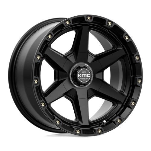 KMC KM101 TEMPO Satin Black 17x9 -12 5x127|5x139.7mm 78.1mm - Wheelwiz