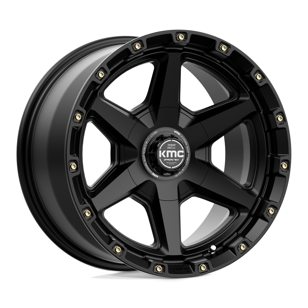 KMC KM101 TEMPO Satin Black 20x9 00 5x127|5x139.7mm 78.1mm - WheelWiz