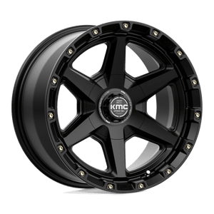 KMC KM101 TEMPO Satin Black 17x9 +18 5x127|5x139.7mm 78.1mm - Wheelwiz