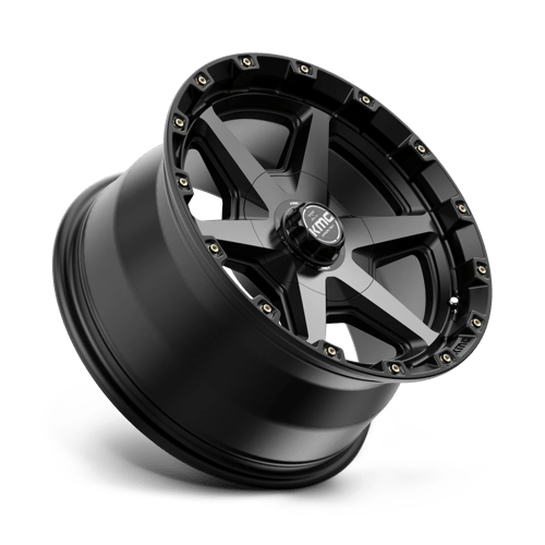 KMC KM101 TEMPO Satin Black With Gray Tint 17x9 +18 6x135|6x139.7mm 106.1mm - WheelWiz