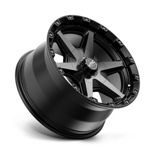 KMC KM101 TEMPO Satin Black W/ Gray Tint 17x9 +18 6x114.3|6x139.7mm 78.1mm - Wheelwiz