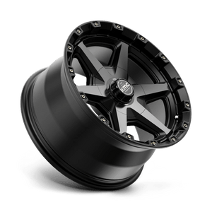 KMC KM101 TEMPO Satin Black W/ Gray Tint 17x9 +18 6x114.3|6x139.7mm 78.1mm - Wheelwiz