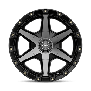 KMC KM101 TEMPO Satin Black W/ Gray Tint 17x9 +18 6x114.3|6x139.7mm 78.1mm - Wheelwiz